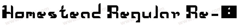 Homestead Regular Re字体转换